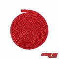 Extreme Max Extreme Max 3008.0142 Solid Braid MFP Utility Rope - 5/8" x 100', Red 3008.0142